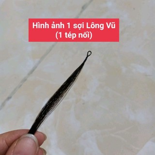 Tóc nối lông vũ 9D 40cm hàng đẹp