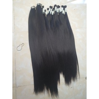 Tóc lông vũ 9D 50cm đẹp mượt