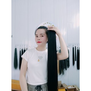 Tóc lông vũ 9D 50cm đẹp mượt