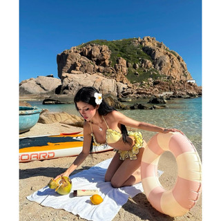 BIKINI EMMA Bikini 2 Mảnh Basic Phối Viền Bèo Xoè Tôn Dáng