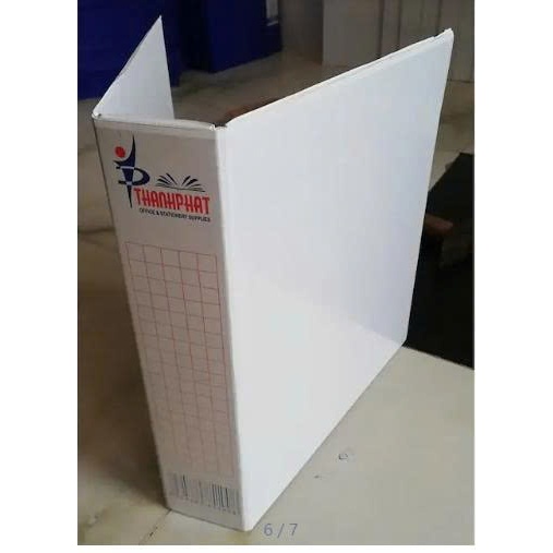 COMBO 2 CÁI THÀNH PHÁT Bìa còng nhẫn chữ D A4 kiếng màu trắng / màu xanh 2 còng / 3 còng / 4 còng bi