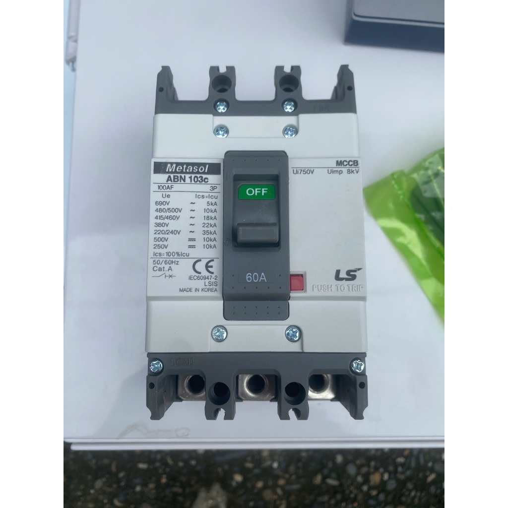 Attomat Át khối 3 pha MCCB / LS / ABN 60A-100A