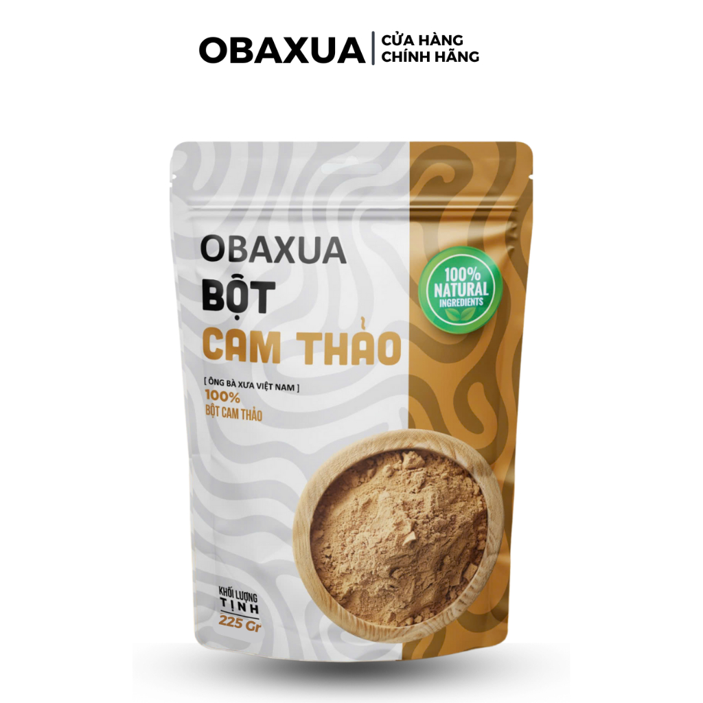 Bột Cam Thảo Nguyên Chất OBAXUA Giảm Mụn, Sáng Da