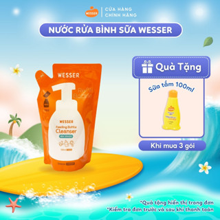 Nước rửa bình sữa Wesser dạng gói 500ml (Nhập khẩu Hàn Quốc)