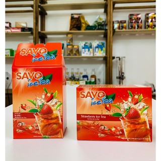 SAVO TRÀ HÒA TAN - VỊ DÂU (Hộp 16 gói)