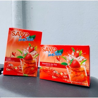 SAVO TRÀ HÒA TAN - VỊ DÂU (Hộp 16 gói)