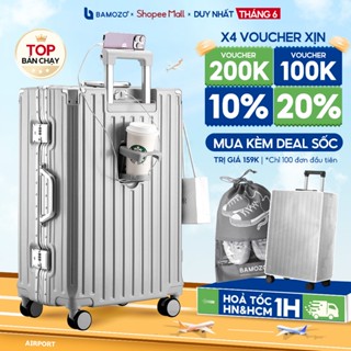 Vali Khung Nhôm B Bamozo 9066 Size 20 và 24 Cao Cấp Bảo Hành 5 Năm - Lỗi 1 Đổi 1 Trong 30 Ngày
