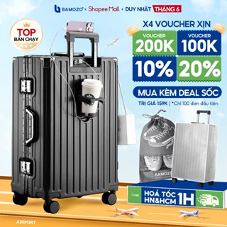 Vali Khung Nhôm B Bamozo 9066 Size 28 cao cấp siêu bền Bảo Hành 5 Năm - Lỗi 1 Đổi 1 Trong 30 Ngày