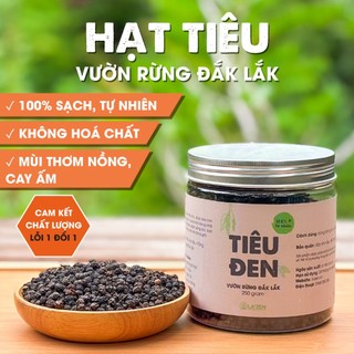 Tiêu đen nguyên hạt vườn rừng hữu cơ Đắk Lắk, không hoá chất, dược tính cao, cay thơm - La'zen