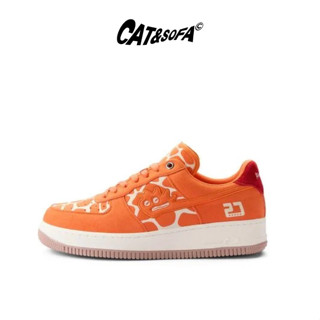 [VN Exclusive] Giày Sneaker Nam Nữ CAT&SOFA Air Thunder 02 Da Lộn Màu Cam Phong Cách Streetwear