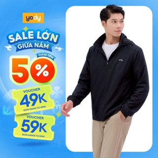 Áo khoác gió nam YODY 3C thông minh cản gió chống thấm nước cản bụi MCWC25A037-AKM5041 - NGVC