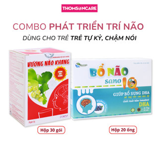 Cốm Vương Não Khang, Bổ não IQ Sano dạng ống - cho bé chậm phát triển trí tuệ, tự kỷ, tăng động, giúp bé tập trung hơn