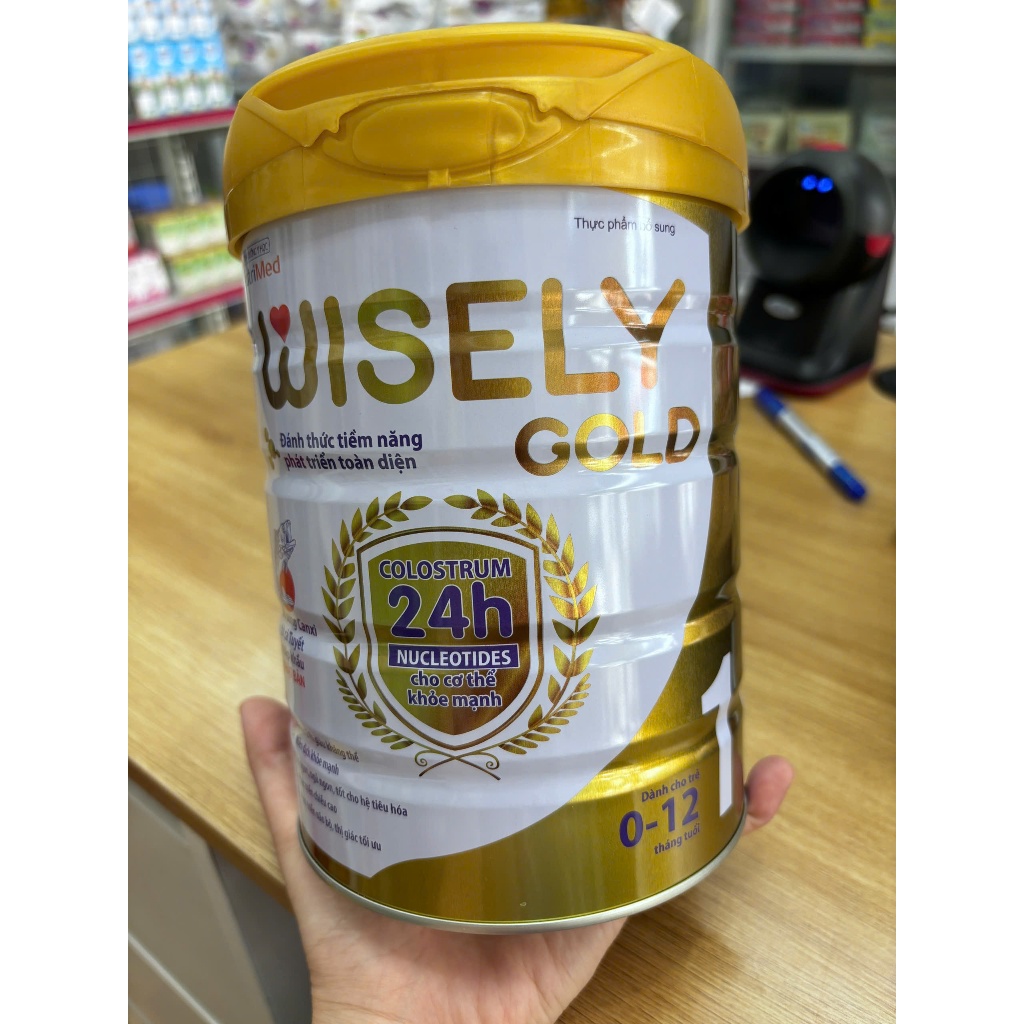 Sữa bột Wisely Gold số 1 bổ sung canxi từ cá tuyết (0-12 tháng tuổi)