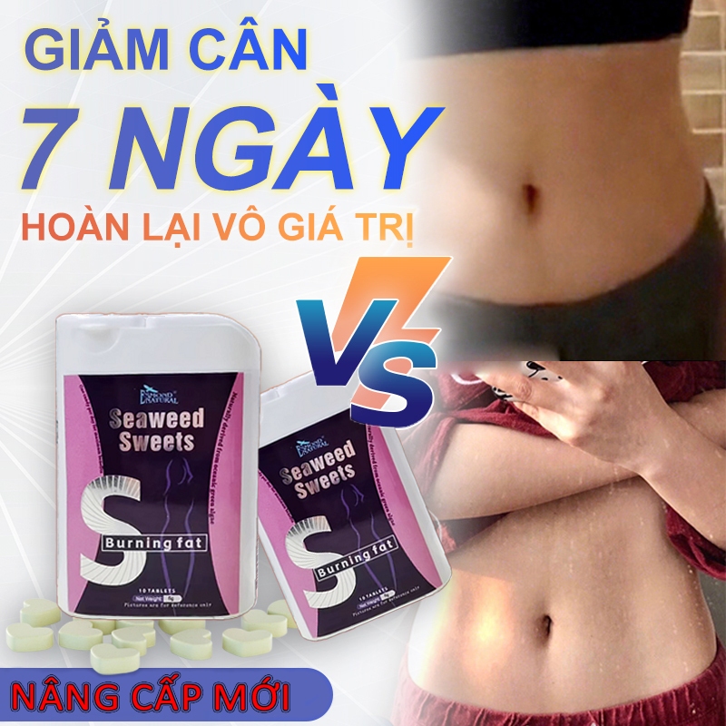 7 ngày giảm cân cấp tốc （1-16kg）giảm cân giảm mỡ bụng 1 hộp 10 viên