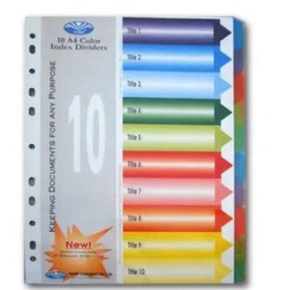 Combo 3 xấp phân trang nhựa 10 số