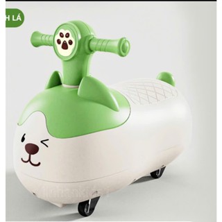 Xe chòi chân có nhạc đèn hình đậu phộng có bánh xe cho bé từ 1-3 tuổi
