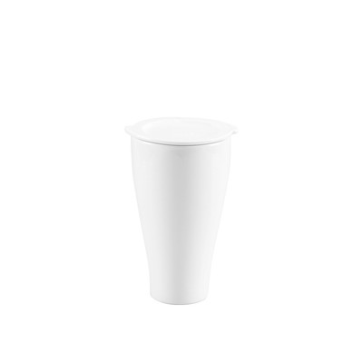 Ly Sứ Dưỡng Sinh Minh Long 0.48 L + Nắp Thường - Trắng