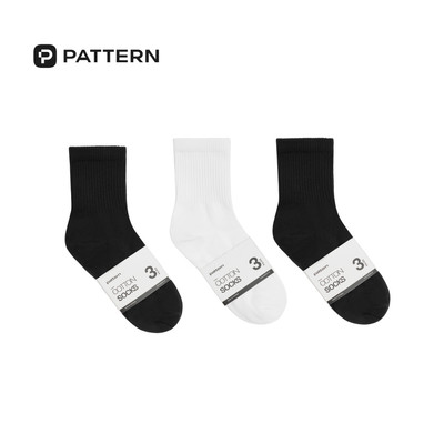 Tất cổ lửng cổ dài cotton premium PATTERN PP003