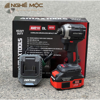  Máy vặn vít dùng pin Amaxtools AV28014SM-Pro chân phổ thông M  tặng kèm túi  bảo hành 8 tháng chính hãng - Nghề Mộc 
