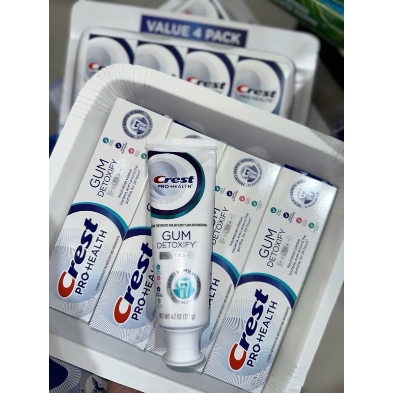 [HÀNG NỘI ĐỊA MỸ] Kem đánh răng Crest Pro-Health GUM Detoxify Ultra loại mới nhất sử dụng siêu thích