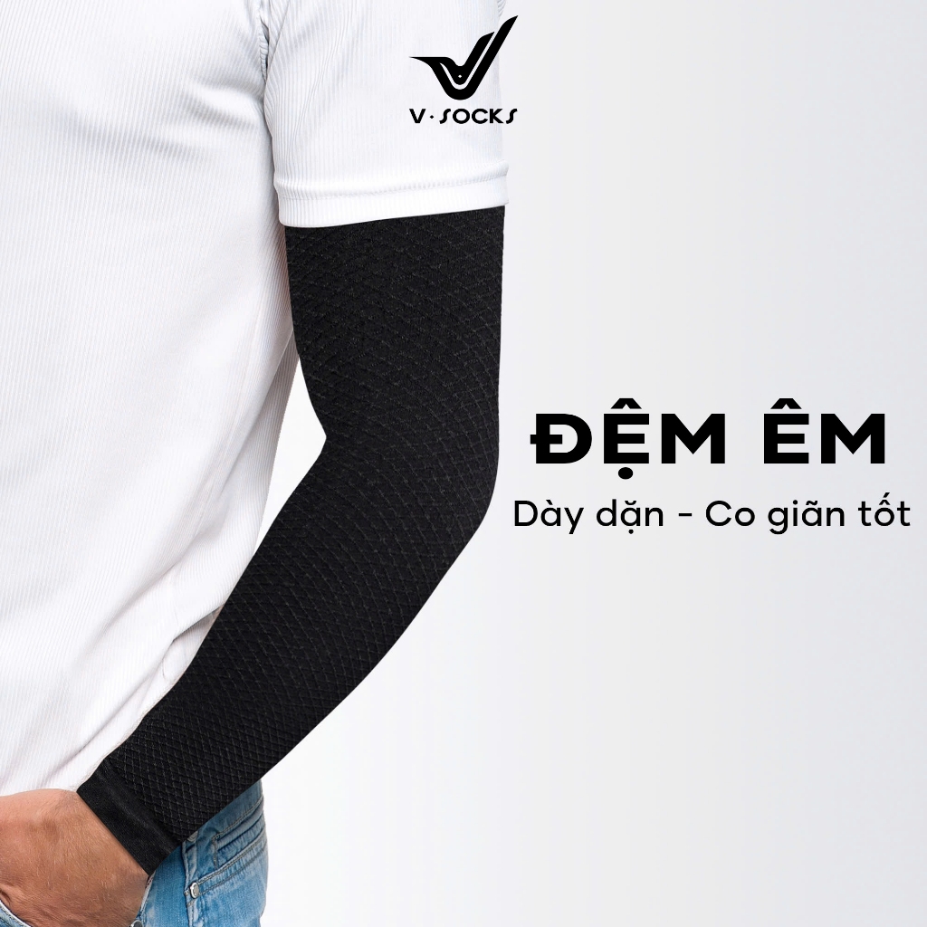 Găng Tay Chơi Thể Thao Không Xỏ Ngón Chống Nắng Chống UV Vsocks Dày Dặn Chống Nắng Co Giãn Linh Hoạt - OTK03