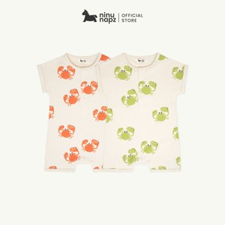  NinuNapz - Áo liền quần ngắn tay cao cấp cho bé từ 6M-24M - Vải sợi tre pha cotton siêu mềm mịn êm ái 