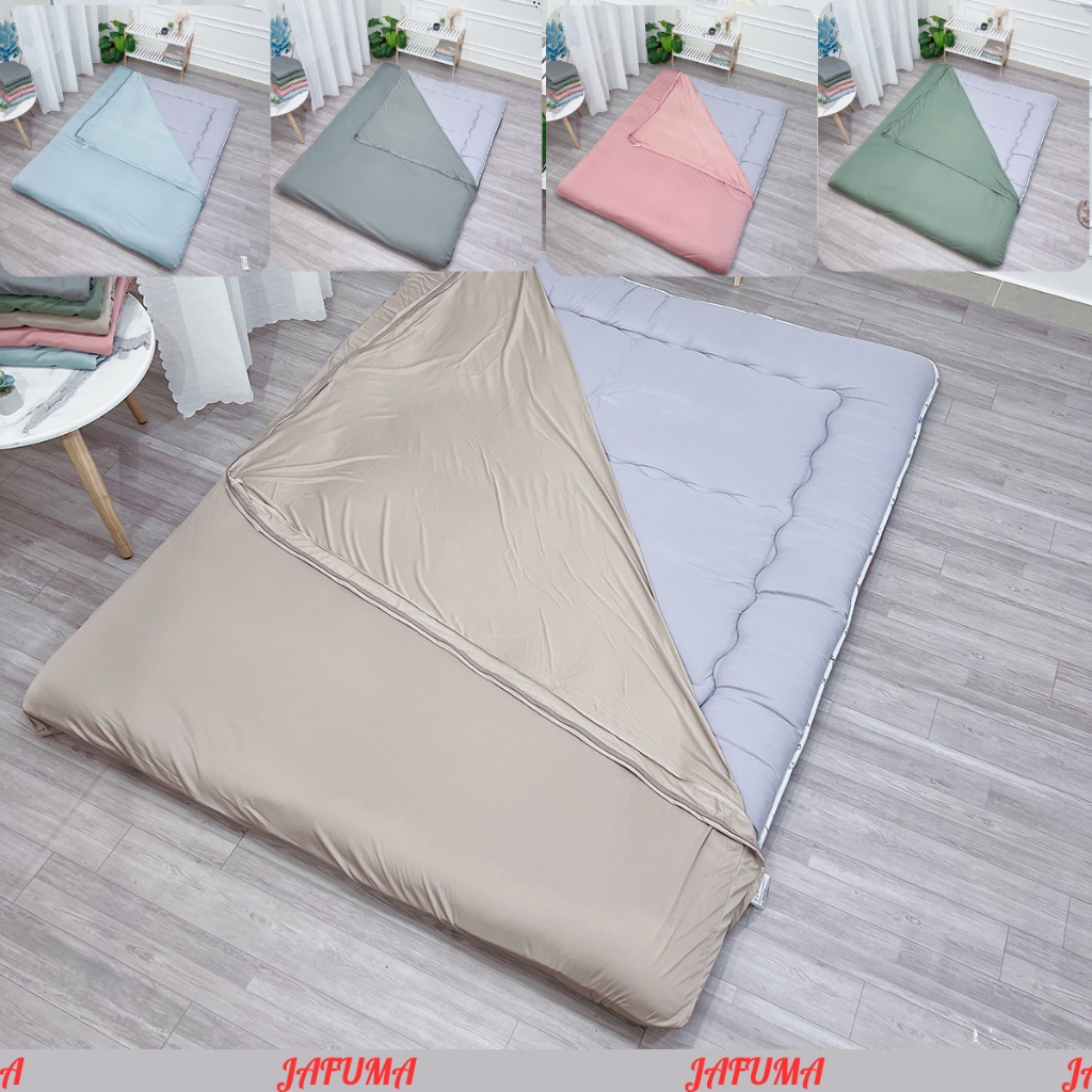 Drap giường 2 mặt khoá kéo thun lạnh ý JAFUMA 1mx2m 1m2x2m 1m4x2m 1m6x2m 1m8x2m cho đệm  dưới 10cm