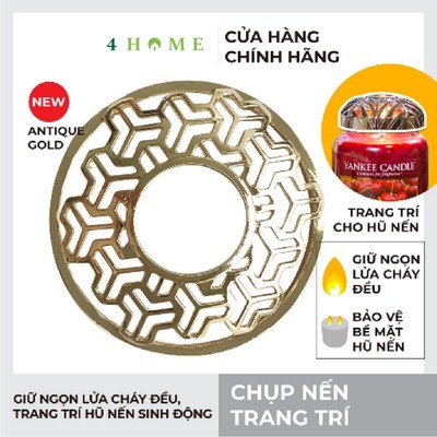 Chụp nến trang trí Yankee Candle - Antique Gold