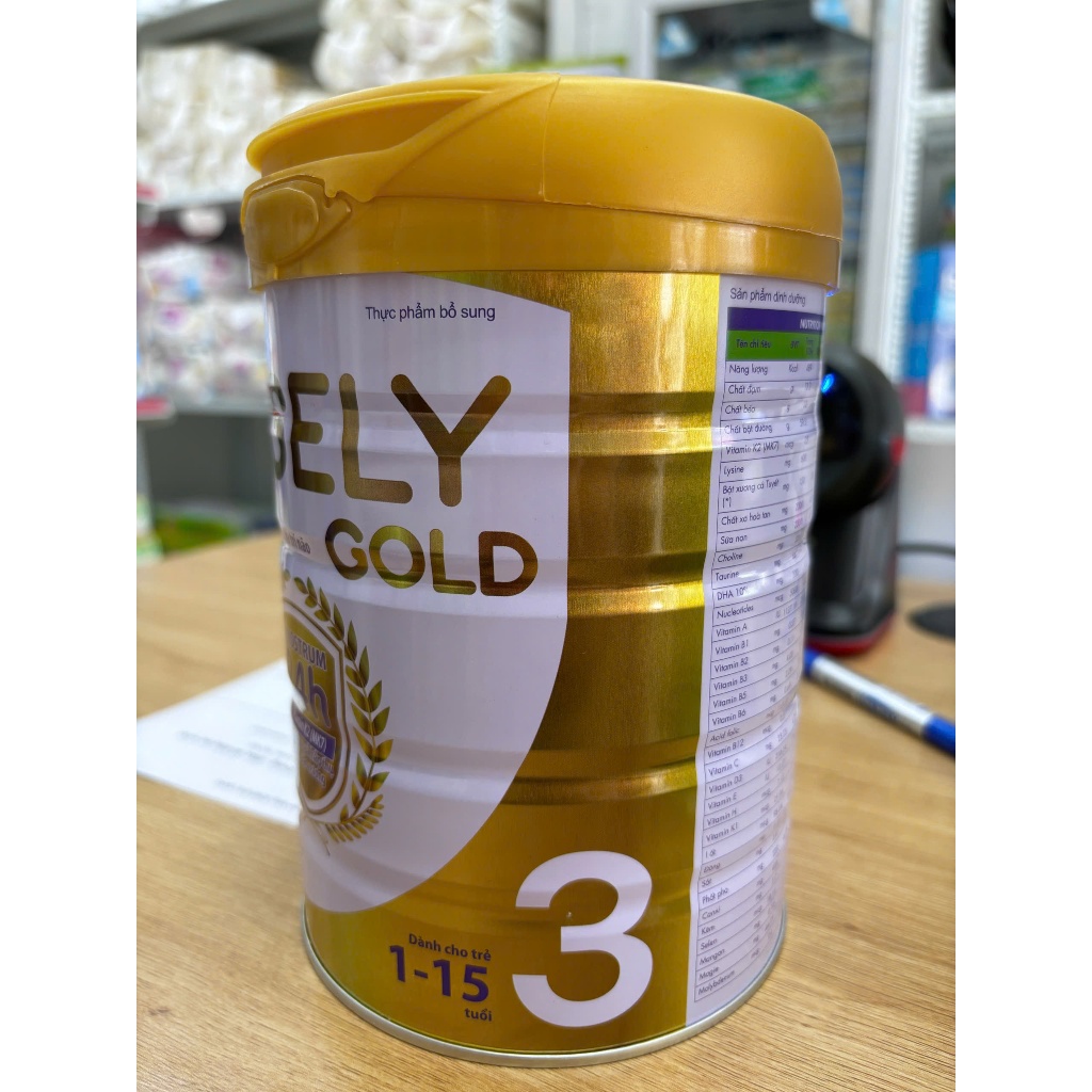 Sữa bột Wisely Gold số 3 bổ sung canxi từ cá tuyết (1-15 tuổi)