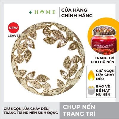 Chụp nến trang trí Yankee Candle - Antique Gold Leaves