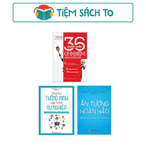 Sách: Ứng Xử Thông Minh + Ấn Tượng Hoàn Hảo + 36 Tuyệt Chiêu Ghi Điểm Nơi Công Sở