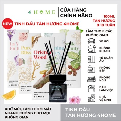 Tinh dầu tán hương 4Home 100ml - BST nhiều mùi hương