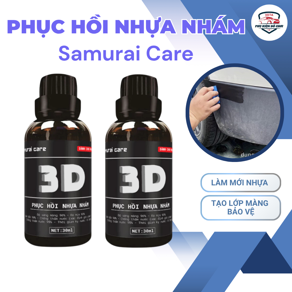 Dung dịch phục hồi nhựa nhám Samurai Care phục hồi nhựa làm mới nhựa 30ml