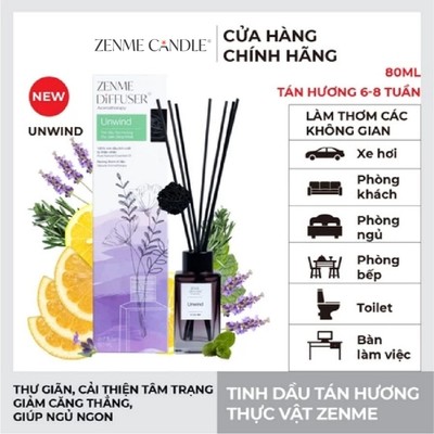 Tinh dầu tán hương Zenme - Unwind - 80ml
