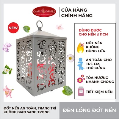 Đèn lồng đốt nến Cottage Lantern Yankee Candle - Deep Grey