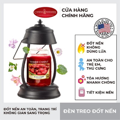 Đèn treo đốt nến Yankee Candle màu đen