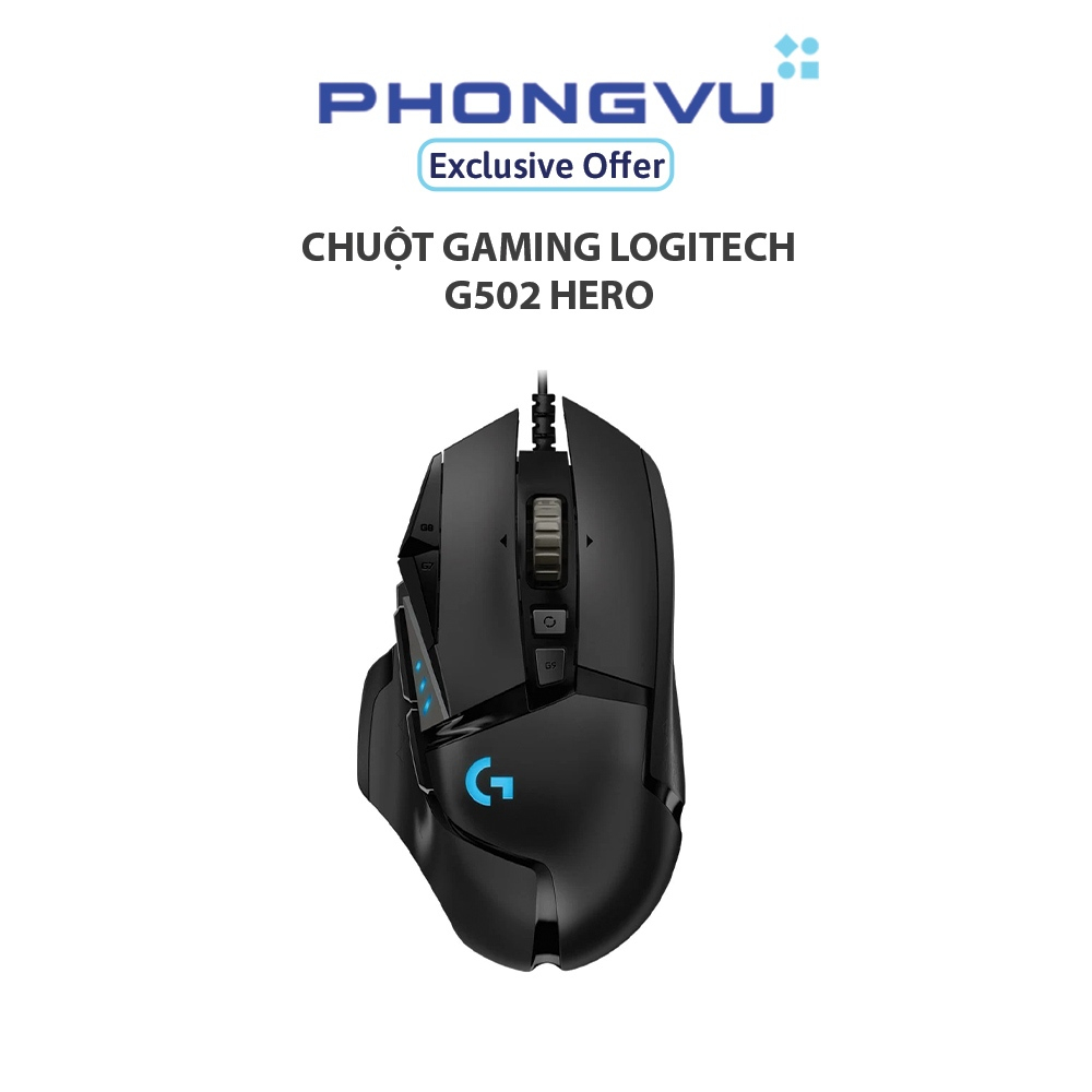 Chuột gaming Logitech G502 HERO - Bảo hành 24 tháng