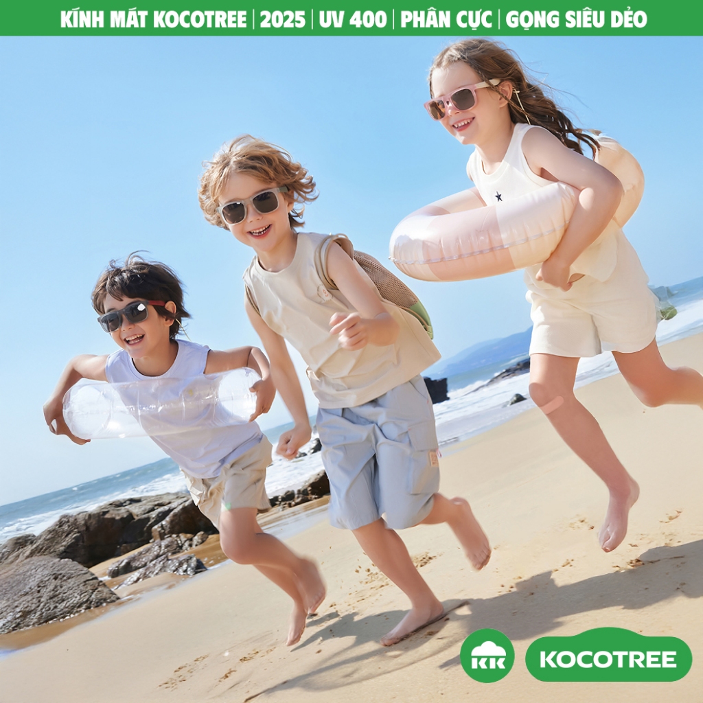 Kính Mát Trẻ Em KocoTree – Chống Tia UV, Phân Cực, Siêu dẻo, có thể Gập Gọn Đủ mẫu Bé Trai & Bé Gái