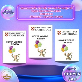 Sách - Combo 3 cuốn Tập viết ghi nhớ ôn luyện từ vựng cho chương trình Cambridge Starter Mover Flyer