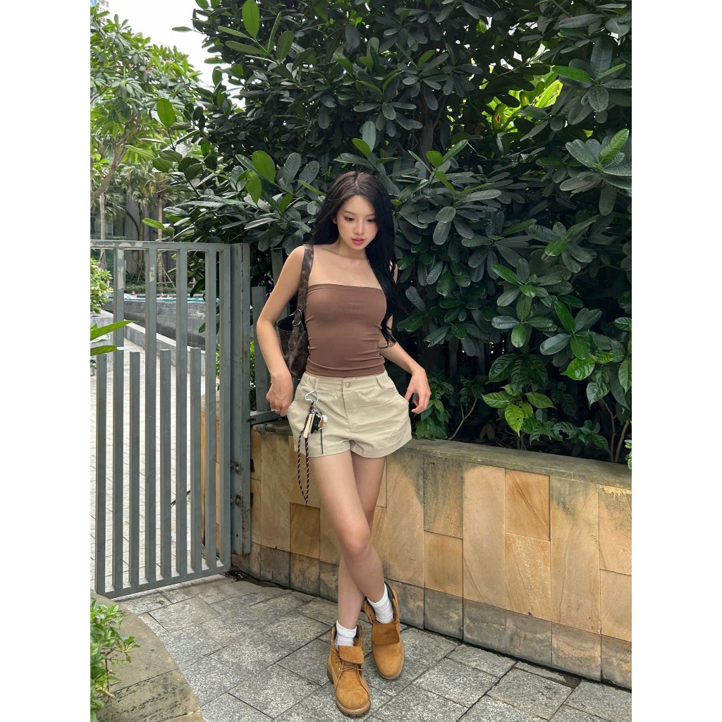 Áo ống nữ TUBE TOP Calem.Club không dây chất thun co giãn ôm body mặc hằng ngày năng động | BigBuy360 - bigbuy360.vn