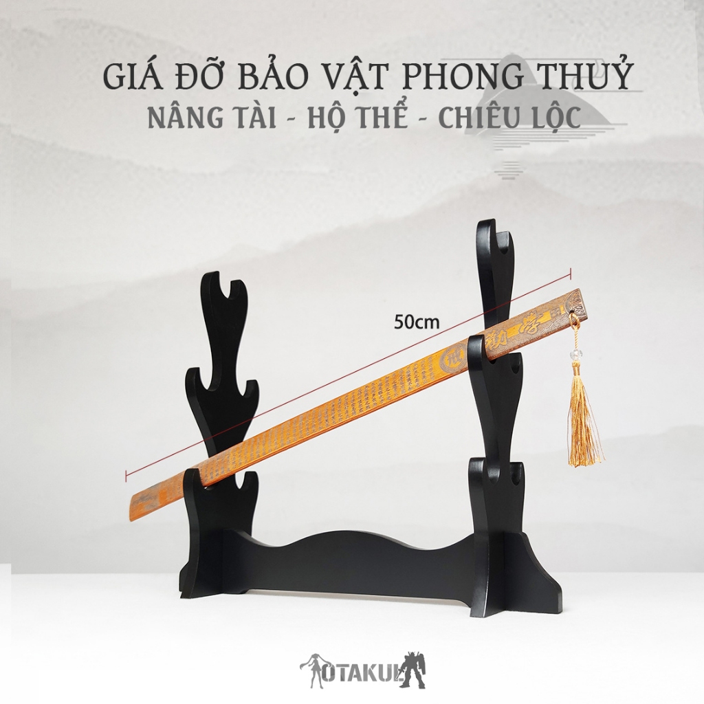 Giá Đỡ Kiếm Gỗ Đen Để Bàn - Kệ Gác Kiếm Gỗ Đen 1 Tầng - 4 Tầng - 17801