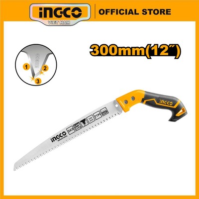 Cưa cành cầm tay lưỡi thẳng INGCO HPS3008 lưỡi thẳng 300mm 12inch SK5