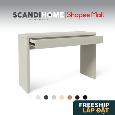 (SHIP TOÀN QUỐC) MOLTENI , Bàn trang điểm 1 tủ kéo , bàn làm việc  DEK_004 , 120x39x78cm Scandi Home
