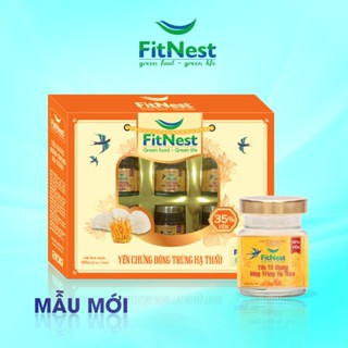 Yến Tổ Chưng Đông Trùng Hạ Thảo FitNest (Hộp 6 hũ x 70ml) - Hộp Không Túi