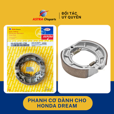[Combo 2 chiếc] Phanh cơ (bố thắng) ASPIRA cho xe Honda Dream, Wave, Future mã H2-4512A-001-1700