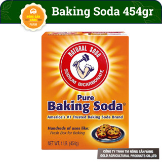Bột Baking Soda Đa Năng, Bột Nở Baking SodaKhử Mùi Diệt Khuẩn Tẩy Rửa, Làm Bánh ( Hộp 454GR ) - Nông Sản Vàng