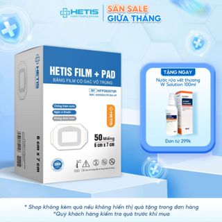 Set 10 miếng băng dán HETIS Film Pad chống nước và bảo vệ vết thương