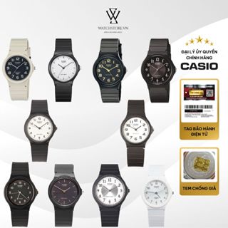 Đồng Hồ Nam Nữ Tay Nhỏ Casio Series MQ-24 Quartz Kính Nhựa Tròn 34.9mm Chống Nước Dây và Vỏ Nhựa Chính Hãng
