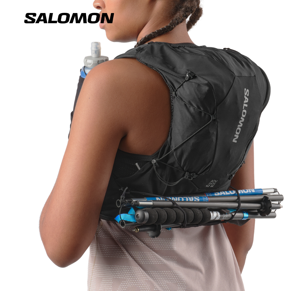 Vest Nước Chạy Địa Hình Salomon ADV Skin 12 Women Set Black / Asphalt LC2464100