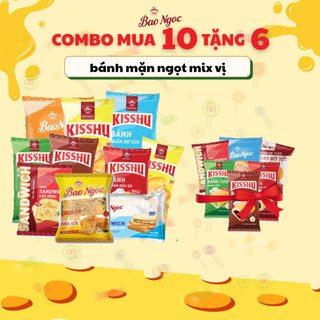   Combo Mua 10 Tặng 6  10 Bánh mì tươi  + Tặng 6 Bánh mỳ tươi đầy đủ các vị  - Bánh Mì Tươi Cao Cấp Bảo Ngọc Food 
